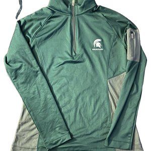 Michigan State University CB DryTec 1/4 Zip Pullover, Small